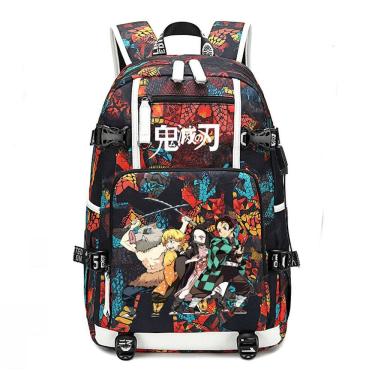 Imagem de Mochila Demons Slayers Kamados Tanjirous Anime School 47cm