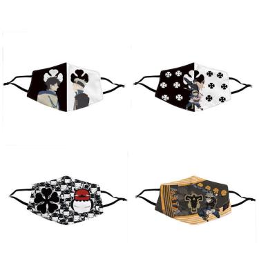 Imagem de Máscara facial Anime Blacks Clovers Cotton 4 unidades/lote