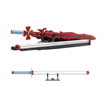 Imagem de Espada Katana Luminosa Demon Slayer OneMOC Blocos De Montar Educaciona