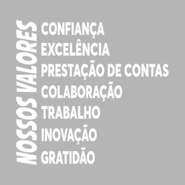 Imagem de Adesivo Parede Corporativo Nossos Valores Empresa Escritório 95x90cm Branco Cor Preto
