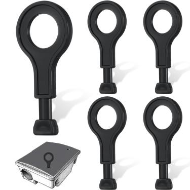 Imagem de Qualirey 5 peças de estação de mouse para estações de isca de rato chave de substituição para ambientes internos e externos, compatível com estações genéricas de isca de rato