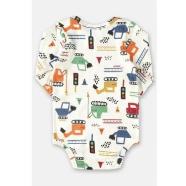 Imagem de Body Bebê Menino Manga Longa Estampado Máquinas Up Baby-Masculino
