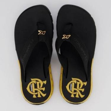 Imagem de Chinelo Kenner Rakka Gold Flamengo Preto-Masculino