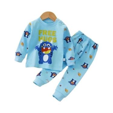 Imagem de Conjuntos De Pijamas De Animais Unissex Para Crianças, Roupas De Dormi