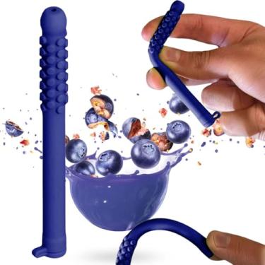 Imagem de Castrap 2026 Palitos De Respiração Mastigáveis, Hálito Fresco, Bastão Mastigável De Silicone Portátil Para Parar De Fumar - Auxílio Para Parar De Fumar Que Funciona (Sabor mirtilo)