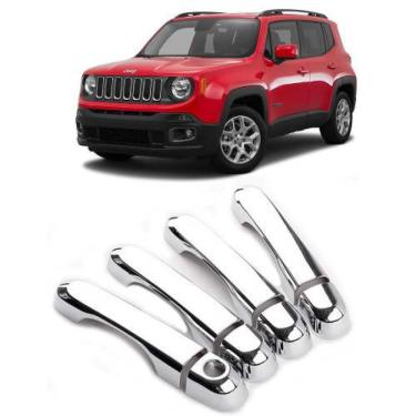 Imagem de Aplique Cromado Maçaneta Sem Keyless Jeep Renegade 2015 à 2022 4 Portas