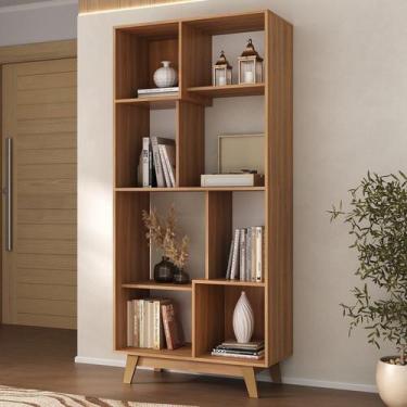 Imagem de Estante para Livros 8 Nichos Nogal Luna - Yescasa