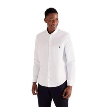 Imagem de Camisa Reserva Sport Oxford Masculina - BRANCO - G-Masculino