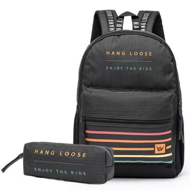 Imagem de Mochila Hang Loose + Estojo Hang Loose Kekoa Reforçada-Masculino