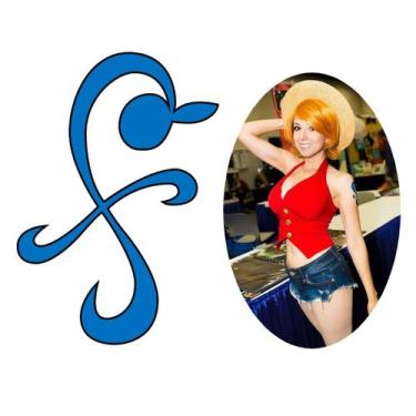 Imagem de Tatuagem temporária One Piece Nami cosplay anime - 3i