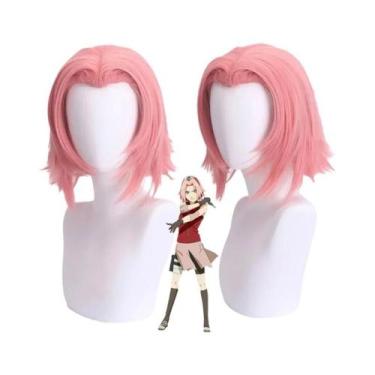 Imagem de Fantasia De Cosplay Haruno Sakura Shippuden Para Mulheres E Meninas, P