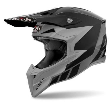 Imagem de Capacete Motocross Airoh Wraap Reloaded Moto Trilha Off Road, Preto Fo
