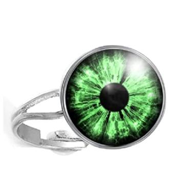 Imagem de Anel Olho Verde Unissex e Ajustável