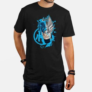 Imagem de Camiseta Masculina Dragon Ball Goku Sayajin Blue - Fire Fox