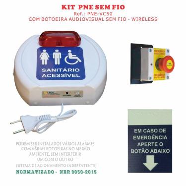 Imagem de Alarme Banheiro PNE VC50 Sem Fio