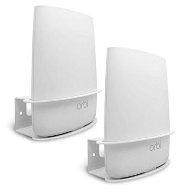 Imagem de ALLICAVER Suporte de montagem em parede compatível com Netgear Orbi, suporte de suporte feito de metal resistente compatível com roteador Orbi WiFi RBS40, RBK40, RBS50, RBK50, AC2200, AC3000. (2 peças)
