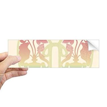 Imagem de DIYthinker Pintura colorida flor amarela retangular para-choque adesivo notebook janela decalque