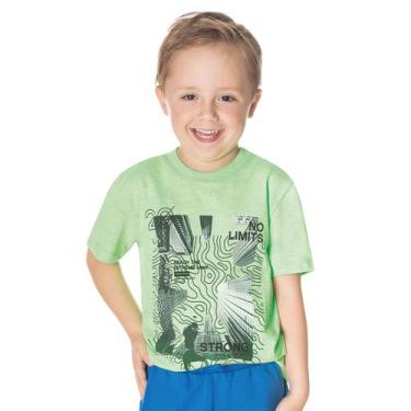 Imagem de Camiseta Infantil Rovitex Kids No Limits Verde Neon