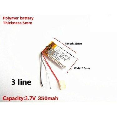 Imagem de Bateria Gps Mp3 Fone Caneta 350 Mah 3 Fios  3,7v Nova - bgb