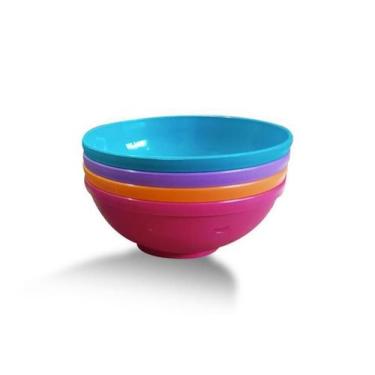 Imagem de Kit Com 4 Tigelas Bowls 500Ml Para Menina Sana Babies