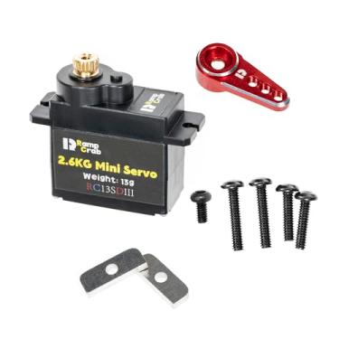 Imagem de RampCrab RC Steering Servo with Servo Arm for FMS FCX24, RC Car Boat Model Parts, Upgrade Parts for RC Crwaler 1/24 Scale FCX24 Power Wagon Butcher & Max Smasher Big Foot Monster Truck (Red)