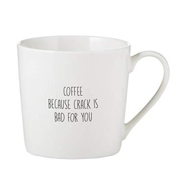 Imagem de Santa Barbara Design Studio SIPS Drinkware Lava-louças e micro-ondas caneca de café Bone China xícara de café, 400 ml, Coffee Because