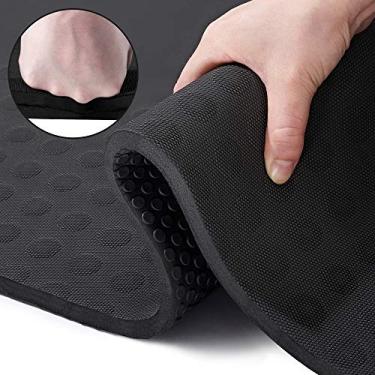 Imagem de JELS Tapete de ioga extragrosso de 3 cm, design ergonômico 3D antiderrapante, material TPE certificado SGS, tapete de ioga para homens e mulheres com alça de transporte, tapete de exercícios para ioga, pilates e treino no chão (183 x 66 cm)