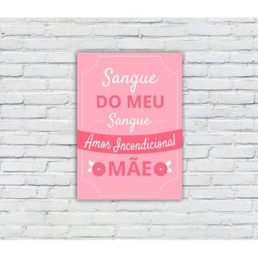 Imagem de Quadro/Placa Decorativa MDF s/ Moldura Tema Mães
