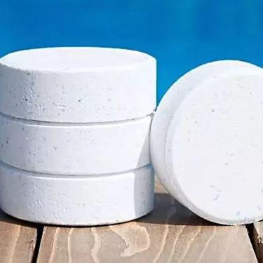Imagem de 5 un 1 kg Cloro em Pastilha para Piscina Limpeza e Manutenção usado em Clorador Flutuante