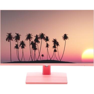 Imagem de Monitor Led 24" polegadas Full HD 1920x1080p HDMI/VGA 1ms gamer Rosa