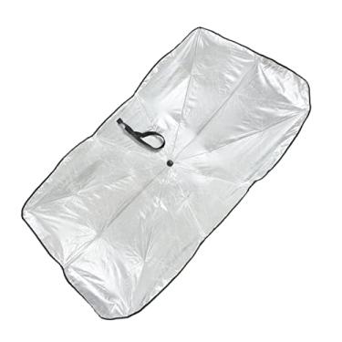 Imagem de Guarda-chuva de janela de carro dianteiro, pára-brisa de carro universal de alta resistência para-sol durável para caminhões para suvs Pequeno 65x125cm/25,6x49,2in