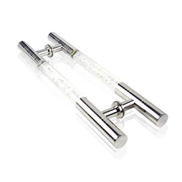 Imagem de Puxadores de porta Puxadores de porta Puxadores de aço inoxidável Puxador de porta de vidro moderno Puxador de cristal Puxador grande / a/600 mm (B 600 mm)