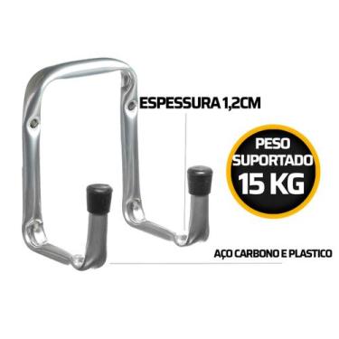 Imagem de Suporte Multiuso De Aço Para Parede 8cm Western