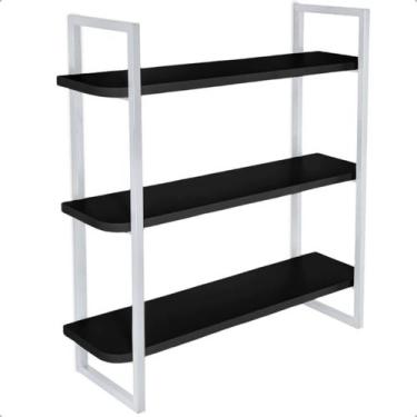 Imagem de Prateleira Tripla Nicho Alba Modelo Industrial Decoração Casa 60x15 - 