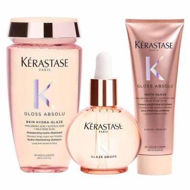 Imagem de Kérastase Gloss Absolu Glaze Kit  Shampoo + Condicionador + Óleo Capil