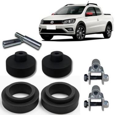 Imagem de Kit Completo Calço Mola Diant Trase 5cm Saveiro G5/... - Borfix