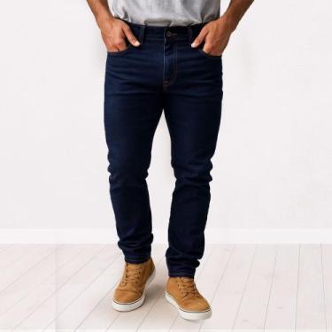 Imagem de Calça Jeans C/ Lycra Elastano Masculina Tradicional Básica - CIA MM, A