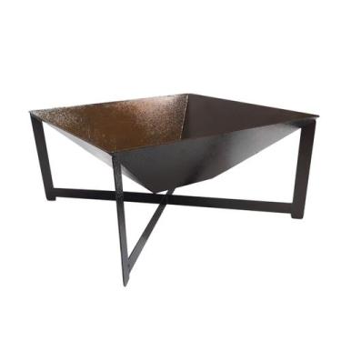 Imagem de Lareira A Lenha Externa Jardim Pintura Ouro Envelhecido - INOX LAURIND