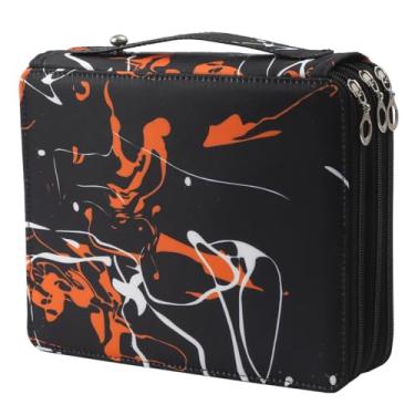 Imagem de Lbxgap Estojo Para Lápis De Cor - 120 Compartimentos Com Fecho Zíper, Tecido Sarja, Grande Capacidade Canetas Aquarela Ou Marcadores, Organizador Artista