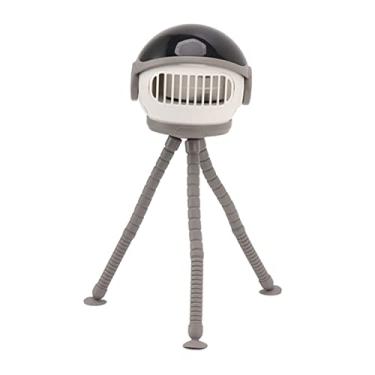 Imagem de ZJchao Fan do Carrinho de Ventilador Portátil Clipe de Ventilador Portátil No Ventilador 3 Velocidades Forte tripé Flexível Tripé Recarregável Bateria de 4000mAh Com Suporte