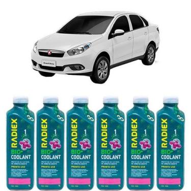 Imagem de Kit aditivo radiador bio coolant pronto para uso rosa - fiat grand sie