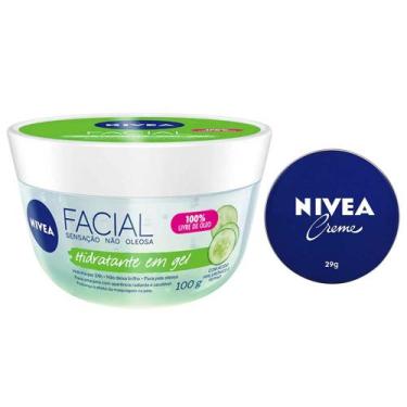 Imagem de NIVEA Kit  Hidratante Facial Gel Fresh 100g + Creme Hidratante Lata 29