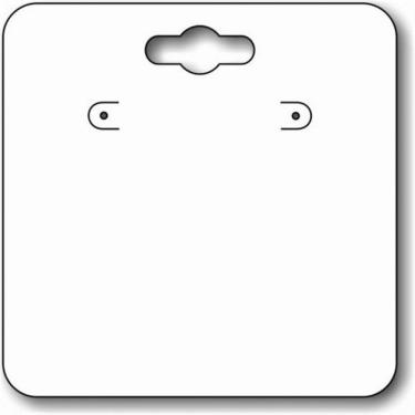 Imagem de Etiqueta Brinco Bijuteria Jóia Fix Nº44 60X60Mm C/100 Branca