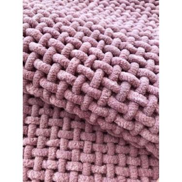 Imagem de Tapete Microfibra Trançado 60 Cm X 40 Cm - Rosé