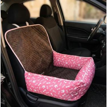 Imagem de Protetor de Banco Veicular Traseiro ComfortPet Toddy Impermeável (P) – Assento Pet Acolchoado em Microfibra Matelada, Lavável com Zíper e Abertura para Cinto de Segurança – Cães e Gatos (Pink)