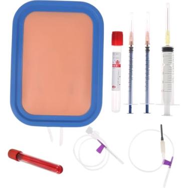 Imagem de Kit Simulador de Punção Venosa, Treinamento de Enfermagem, com Almofada de Silicone, Prática de Injeção e Coleta de Sangue