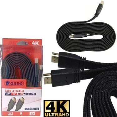 Imagem de Cabo Hdmi 3M Premium 4K Jogos E Filmes Entrega Rápida