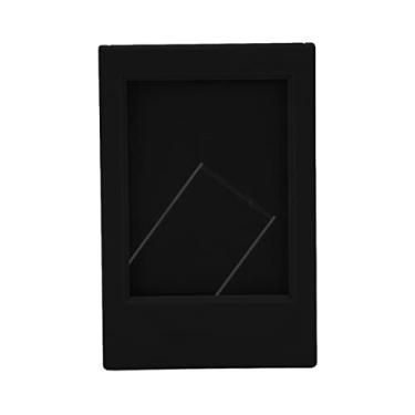 Imagem de POCREATION Suporte para Mini Porta-retrato de Mesa para Fotos Mini de 3 Polegadas Com Material ABS PP, Tamanho Externo 9x6cm (Preto)