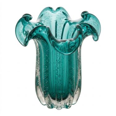 Imagem de Vaso Decorativo de Vidro Murano Italy Tiffany 24x19cm Wolff