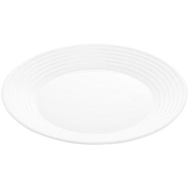 Imagem de PRATO RASO DE VIDRO OPALINO HARENA BRANCO 27cm - LYOR